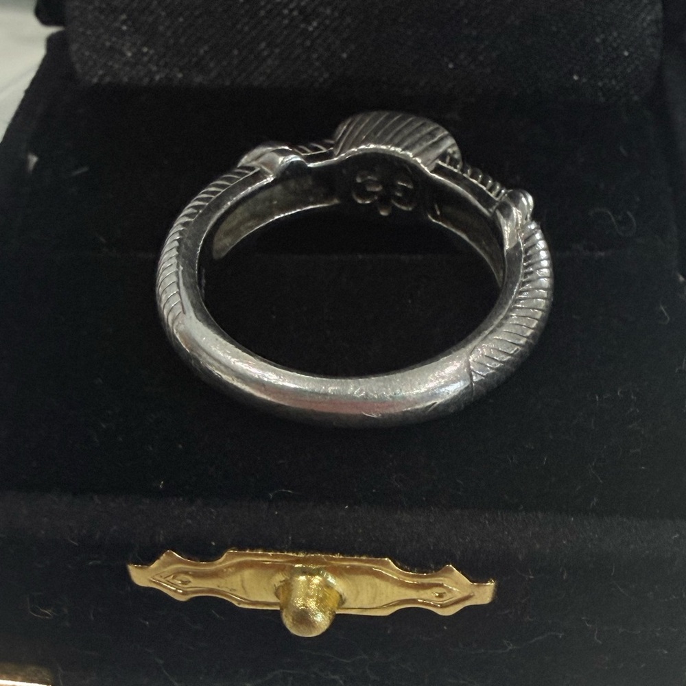Judith Ripka Sterling Silver 0.56twc Purple Cable Ring Size 71/4 Beautiful - Picture 5 of 9